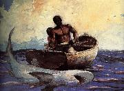 Winslow Homer Shark Germany oil painting artist